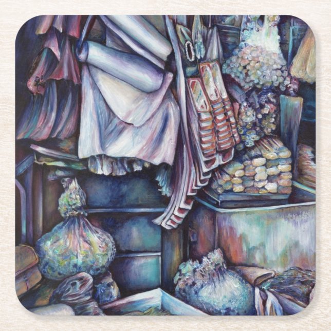 Splendid Tekka Centre's Specials, Singapore Square Paper Coaster (Front)