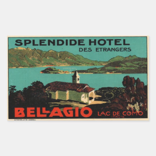 Splendide Hotel Des Etragers Bellagio Sticker (Front)