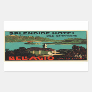 Splendide Hotel Des Etragers Bellagio Sticker