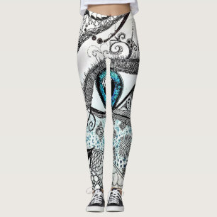 SplendidLee - Abstract Eye Art Print Leggings
