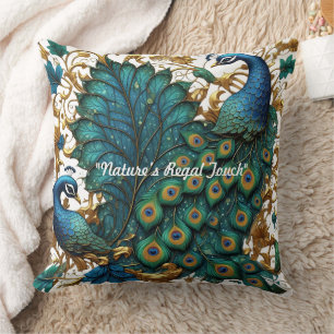 "Splendor in Feathers" Throw Pillow