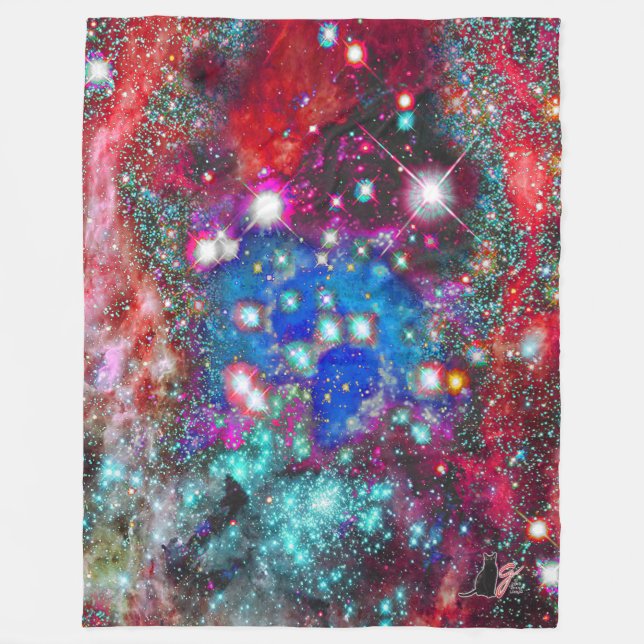 Splendorous Star Field Fleece Blanket (Front)