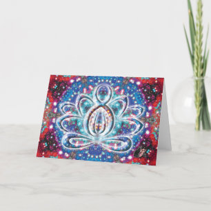 Splendorous Zen Lotus Card