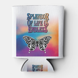 Splendour of Life with Butterfly Can Cooler