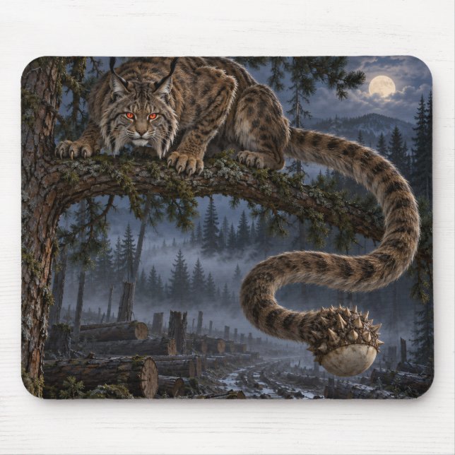 Splinter Cat Cryptid Mousepad - Paranormal  (Front)