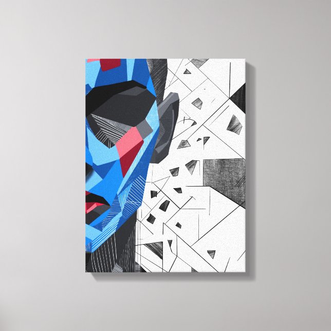 Splinters I – Fragmented Identity Art Canvas Print (Front)