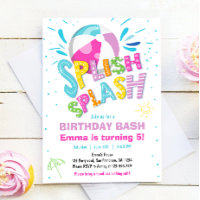 Splish Splash Birthday Bash Girl Pool Party