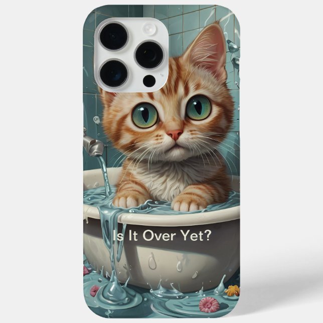 Splish Splash Cute Funny Posters with Quotes Case-Mate iPhone Case (Back)