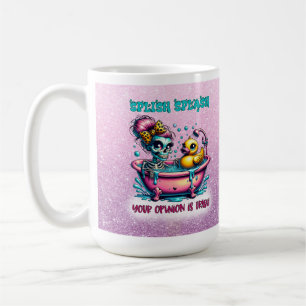 Splish Splash Funny Skeleton Mom Coffee Mug