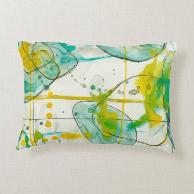 Splish Splash I Decorative Pillow (Back)