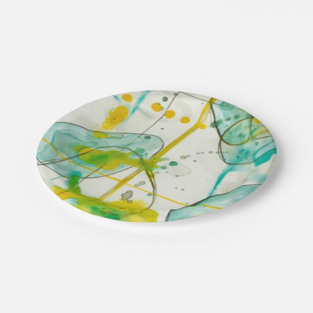 Splish Splash I Paper Plate (Angled)