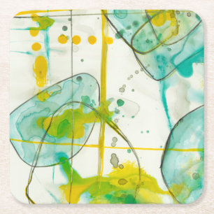 Splish Splash I Square Paper Coaster