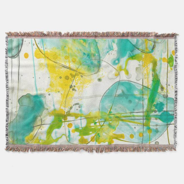 Splish Splash II Throw Blanket (Front)