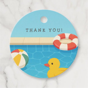 Splish Splash it's a Baby Bash Baby Shower Favour Tags