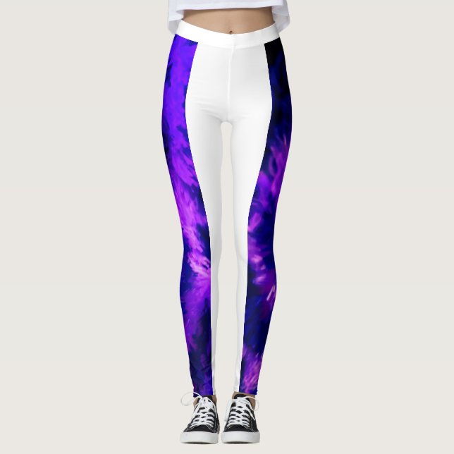 Splish Splash Leggings in Grape Crush (Front)