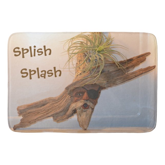 Splish Splash Pirate Bath Mat (Front)