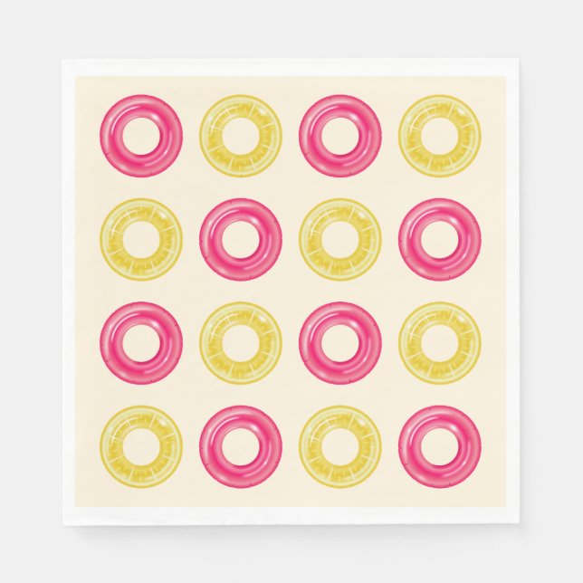 Splish Splash Pool Party Bash Birthday Napkin (Front)