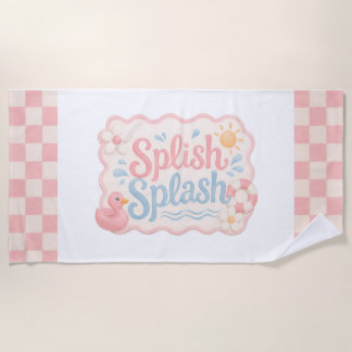 Splish Splash Pool Party Beach Towel | Favour