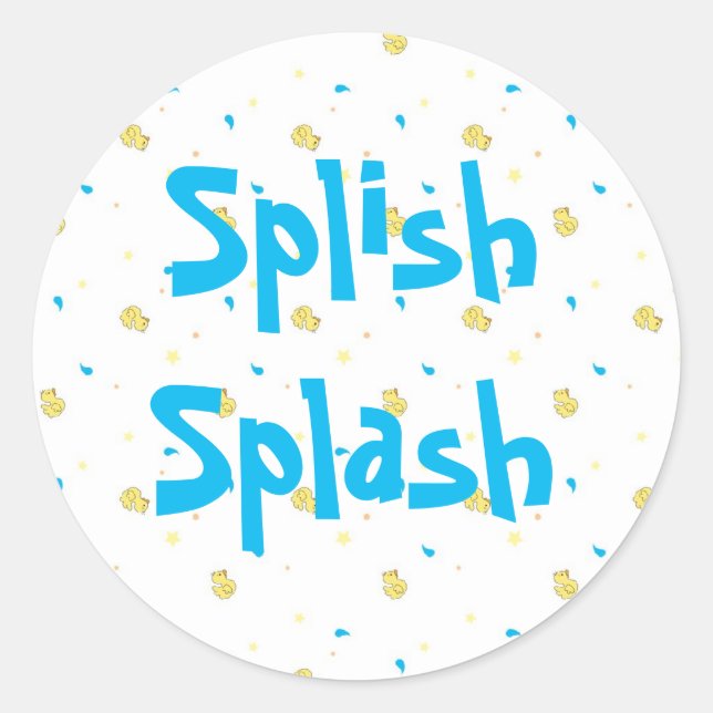 Splish Splash Sticker (Front)
