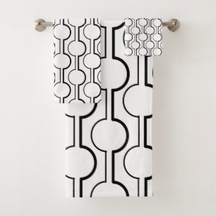 Split Circles Bath Towel Set