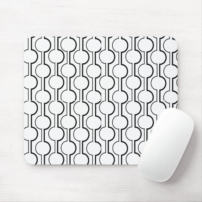 Split Circles Mouse Pad (With Mouse)