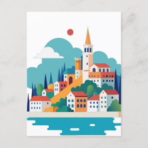 Split city Croatia Postcard