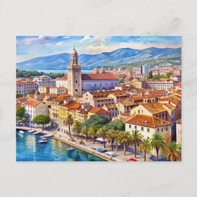 Split city Croatia  Postcard (Front)