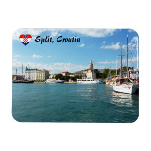 Split city port - Dalmatia, Croatia Magnet