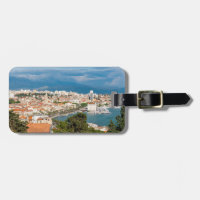 Split city seafront aerial view, Dalmatia, Croatia