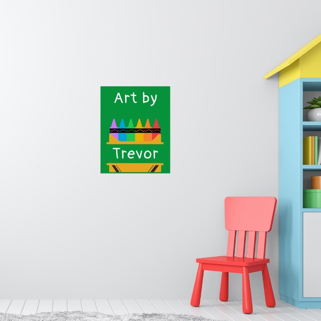 Split Crayon Box Personalized Kids Poster (Nursery 1)