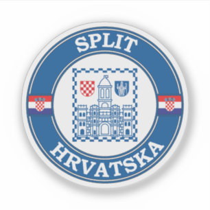 Split Croatia Circle Emblem