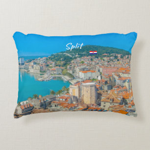 Split, Croatia - Coastal City Accent Pillow
