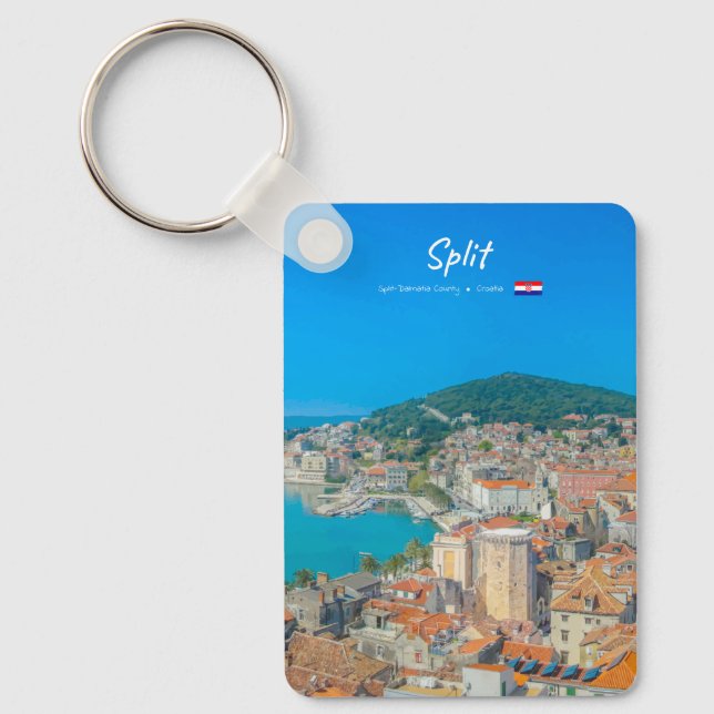 Split, Croatia - Coastal City Classic Keychain (Front)
