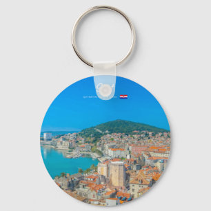Split, Croatia - Coastal City Keychain