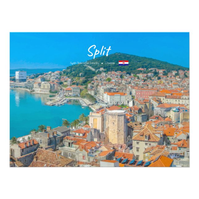 Split, Croatia - Coastal City Photo Print (Front)