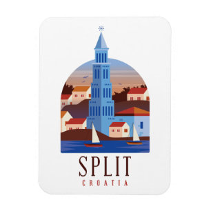 Split Croatia Dalmatia Vintage  Magnet