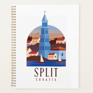 Split Croatia Dalmatia Vintage Planner