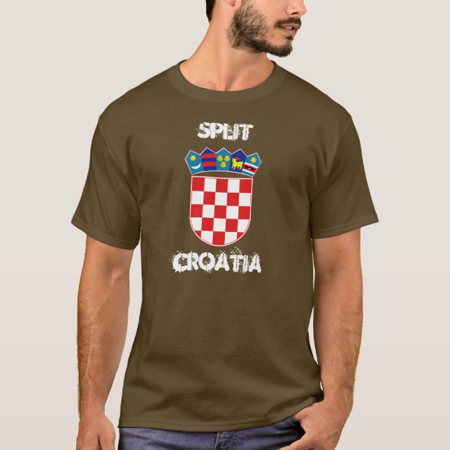 Split, Croatia with coat of arms T-Shirt (Front)