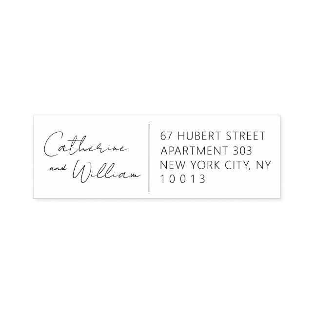 Split Design Self Inking Stamp Return Address (Design)