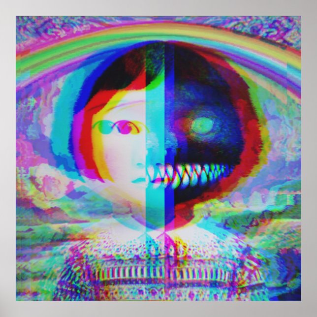 Split Face Nightmare Poster (Front)