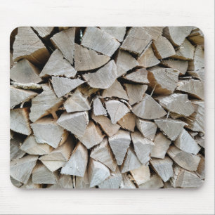 Split Firewood Mouse Pad