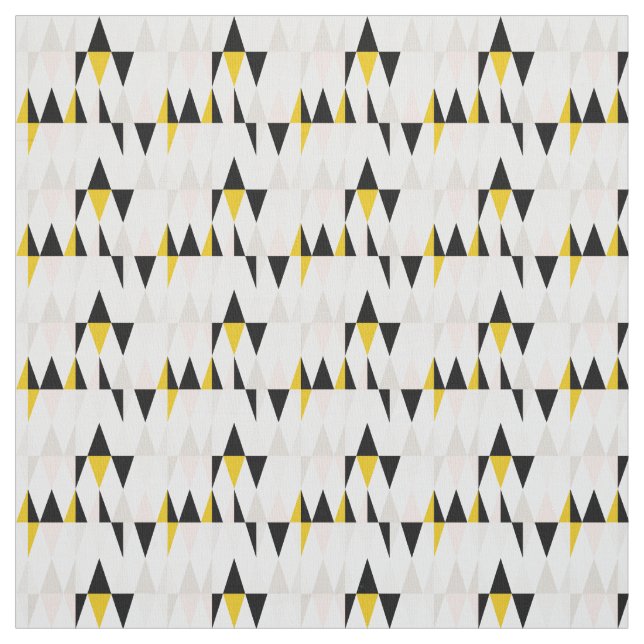 Split Geometric Triangle Pattern Fabric (Swatch)
