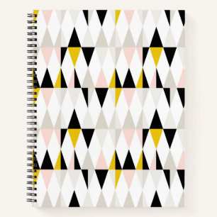 Split Geometric Triangle Pattern Notebook