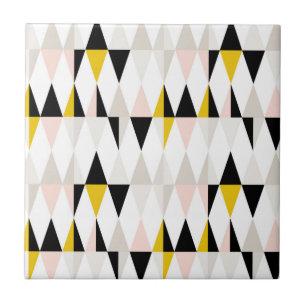 Split Geometric Triangle Pattern Tile