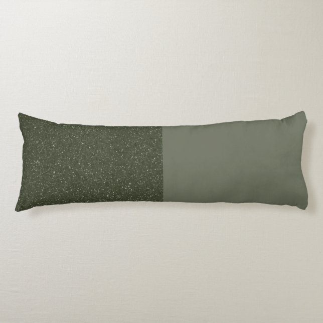 Split Glitter Moss Body Pillow – Customizable (Front)
