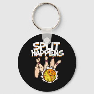Split Happens - Funny Bowling Keychain