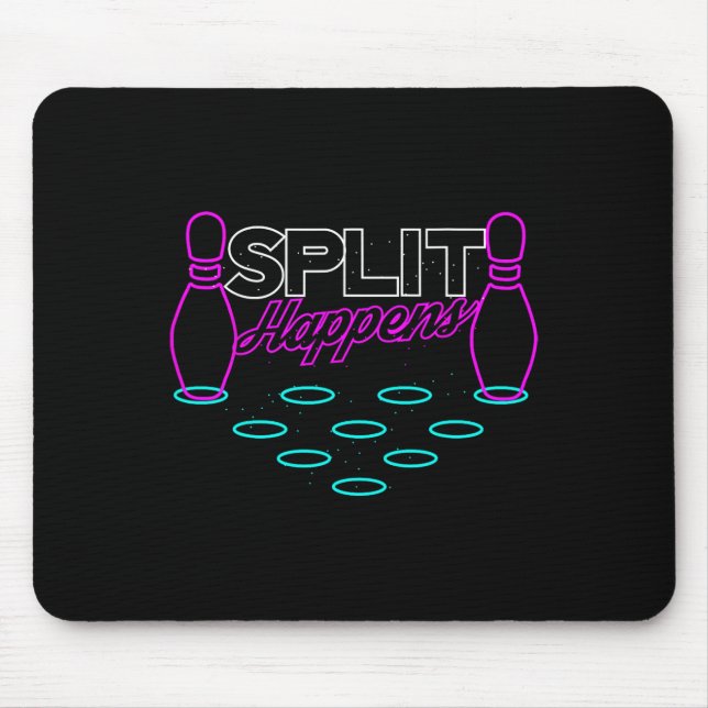 Split Happens Funny Bowling  Mouse Pad (Front)