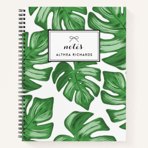 Split Leaf Philodendron Tropical Notebook