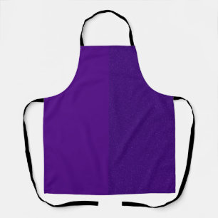Split Matte & Glitter Purple Apron – Customizable