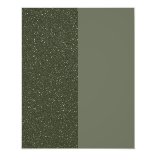 Split Moss Green Bruit Photo Élargissement (Person (Devant)